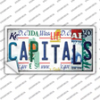 Capitals Strip Art Novelty Sticker Decal