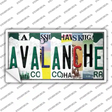 Avalanche Strip Art Novelty Sticker Decal