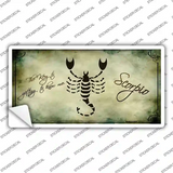 Scorpio Zodiac Novelty Sticker Decal