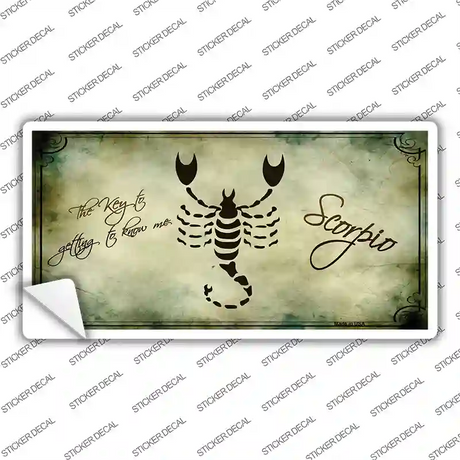 Scorpio Zodiac Novelty Sticker Decal