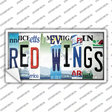 Red Wings Strip Art Novelty Sticker Decal