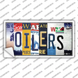 Oilers Strip Art Novelty Sticker Decal