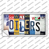 Oilers Strip Art Novelty Sticker Decal