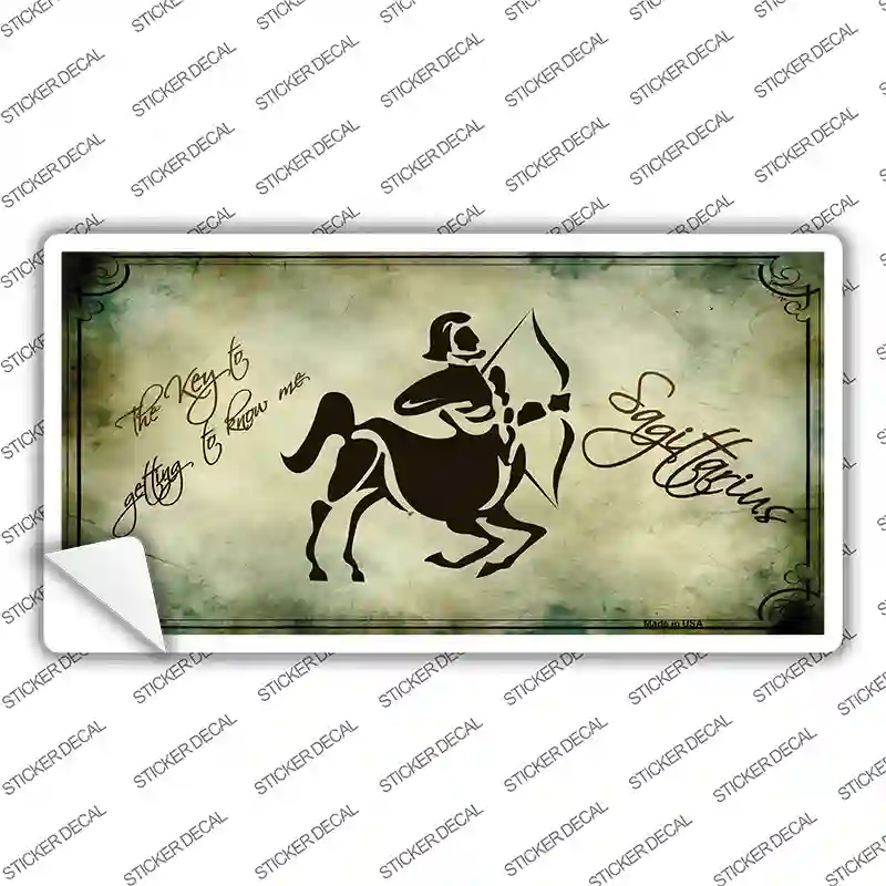 Sagittarius Zodiac Novelty Sticker Decal
