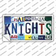 Golden Knights Strip Art Novelty Sticker Decal