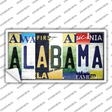 Alabama Strip Art Novelty Sticker Decal