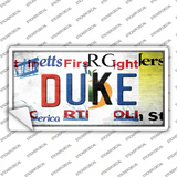 Duke Strip Art Novelty Sticker Decal