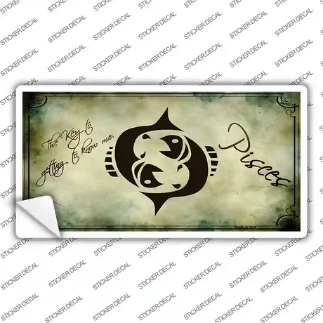 Pisces Zodiac Novelty Sticker Decal