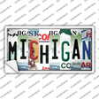 Michigan Strip Art Novelty Sticker Decal