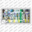 Mississippi State Strip Art Novelty Sticker Decal