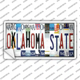 Oklahoma State Strip Art Novelty Sticker Decal