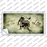 Leo Zodiac Novelty Sticker Decal