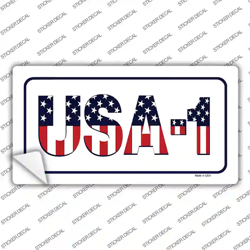 USA 1 Novelty Sticker Decal