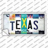 Texas Strip Art Novelty Sticker Decal