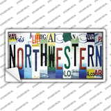 Northwestern Strip Art Novelty Sticker Decal