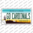 Go Cardinals Novelty Sticker Decal