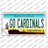 Go Cardinals Novelty Sticker Decal