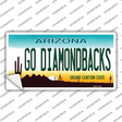 Go Diamondbacks Novelty Sticker Decal