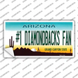 Number 1 Diamondbacks Fan Novelty Sticker Decal