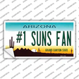Number 1 Suns Fan Novelty Sticker Decal