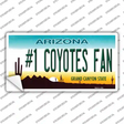 Number 1 Coyotes Fan Novelty Sticker Decal