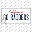 Go Raiders Novelty Sticker Decal
