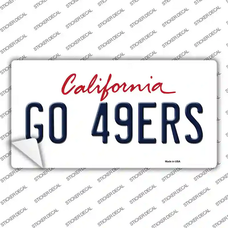 Go 49ers Novelty Sticker Decal