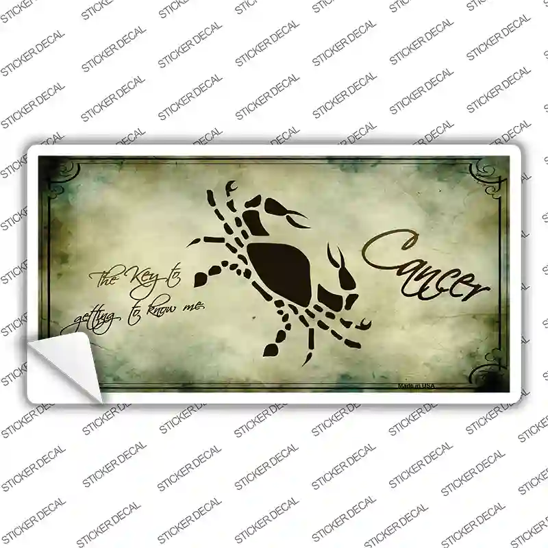 Cancer Zodiac Novelty Sticker Decal