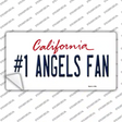Number 1 Angels Fan Novelty Sticker Decal