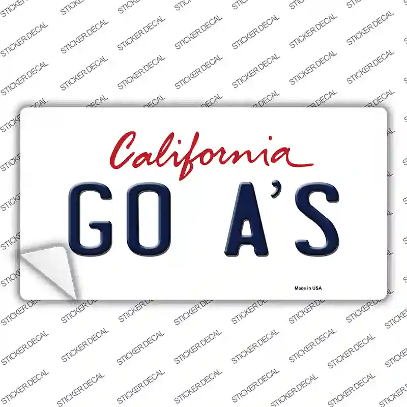 Go Athletics Novelty Sticker Decal