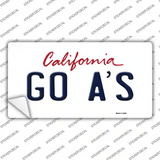 Go Athletics Novelty Sticker Decal