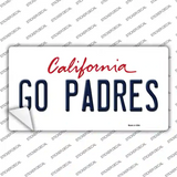 Go Padres Novelty Sticker Decal