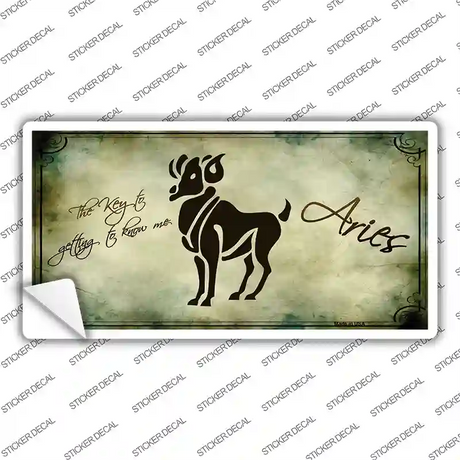 Aries Zodiac Novelty Sticker Decal