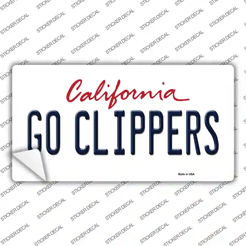 Go Clippers Novelty Sticker Decal