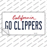 Go Clippers Novelty Sticker Decal