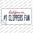 Number 1 Clippers Fan Novelty Sticker Decal