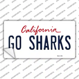 Go Sharks Novelty Sticker Decal