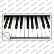 Piano Key board Novelty Sticker Decal