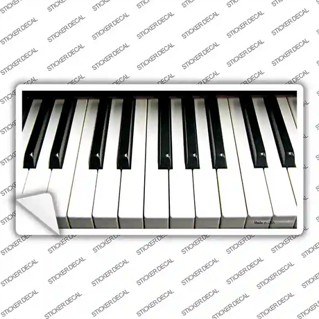 Piano Key board Novelty Sticker Decal