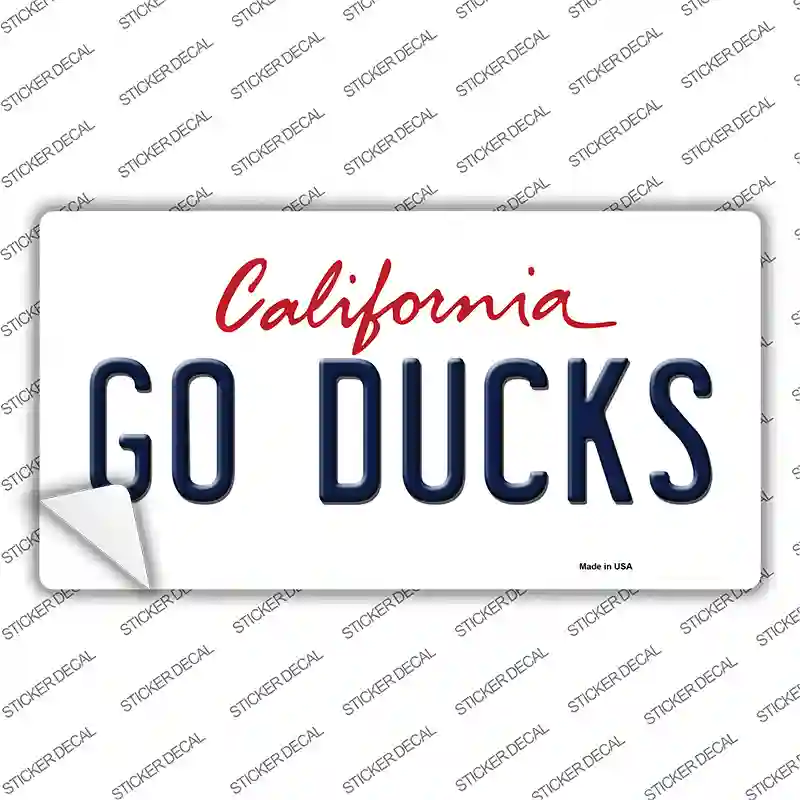 Go Ducks Novelty Sticker Decal