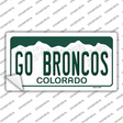 Go Broncos Novelty Sticker Decal