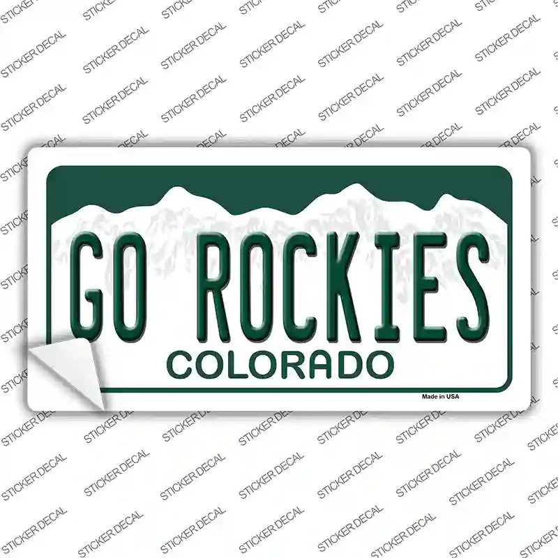 Go Rockies Novelty Sticker Decal