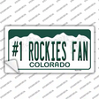 Number 1 Rockies Fan Novelty Sticker Decal