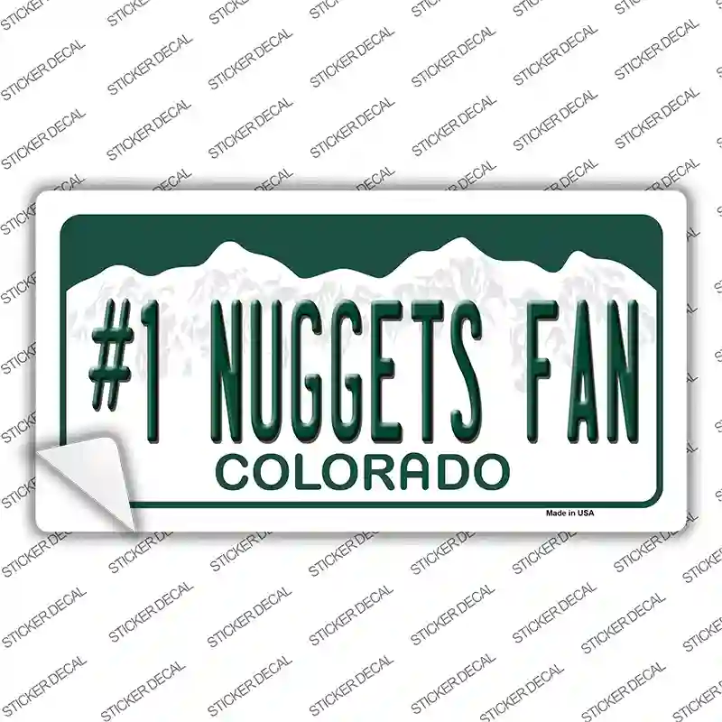 Number 1 Nuggets Fan Novelty Sticker Decal
