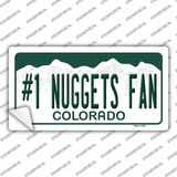 Number 1 Nuggets Fan Novelty Sticker Decal