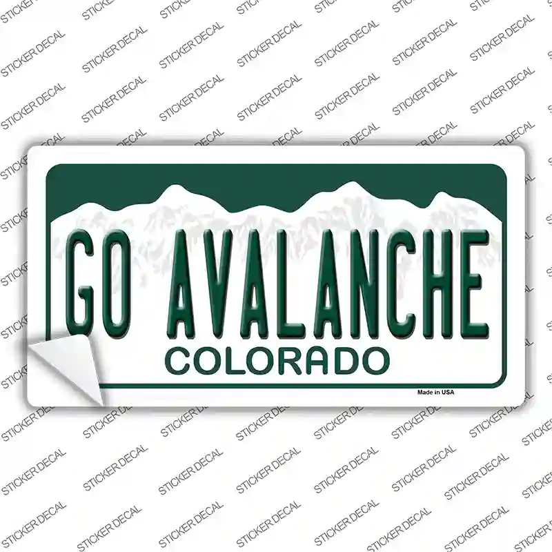 Go Avalanche Novelty Sticker Decal