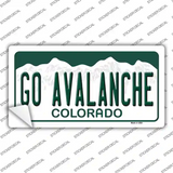 Go Avalanche Novelty Sticker Decal