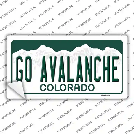 Go Avalanche Novelty Sticker Decal