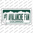 Number 1 Avalanche Fan Novelty Sticker Decal