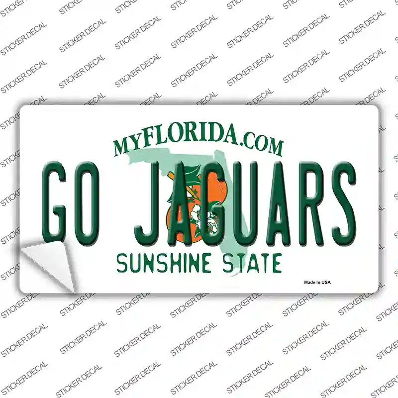 Go Jaguars Novelty Sticker Decal